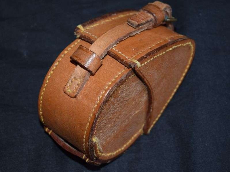 32) Nice Clean Original 1939 Dated Marching Compass in 1940 Dated Leather Case — image 17