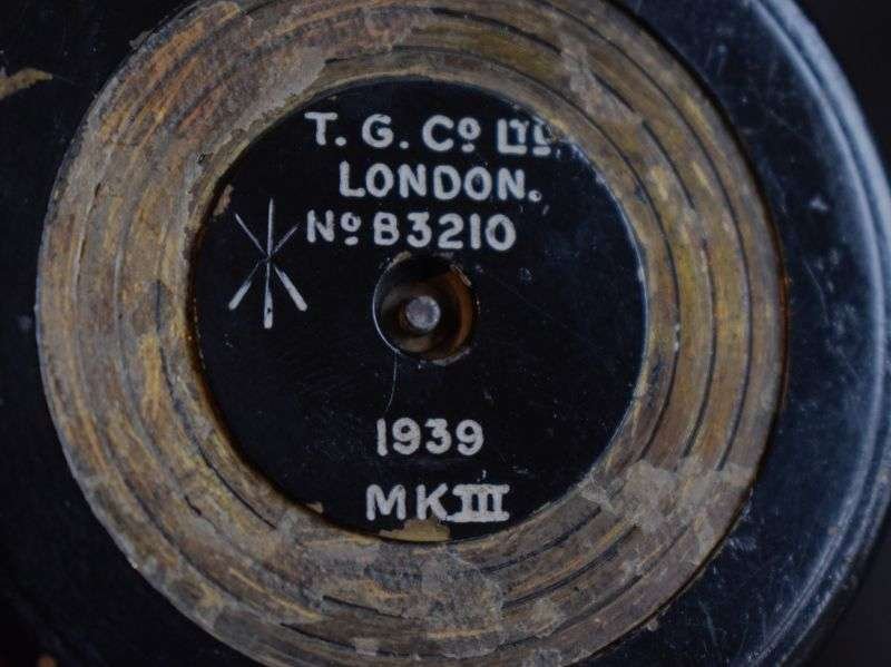 32) Nice Clean Original 1939 Dated Marching Compass in 1940 Dated Leather Case — image 2