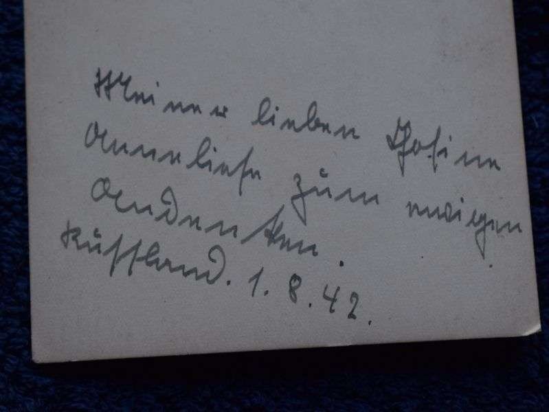 87) Original WW2 German Portrait Photo of A German Soldier Wearing Side Cap — image 2