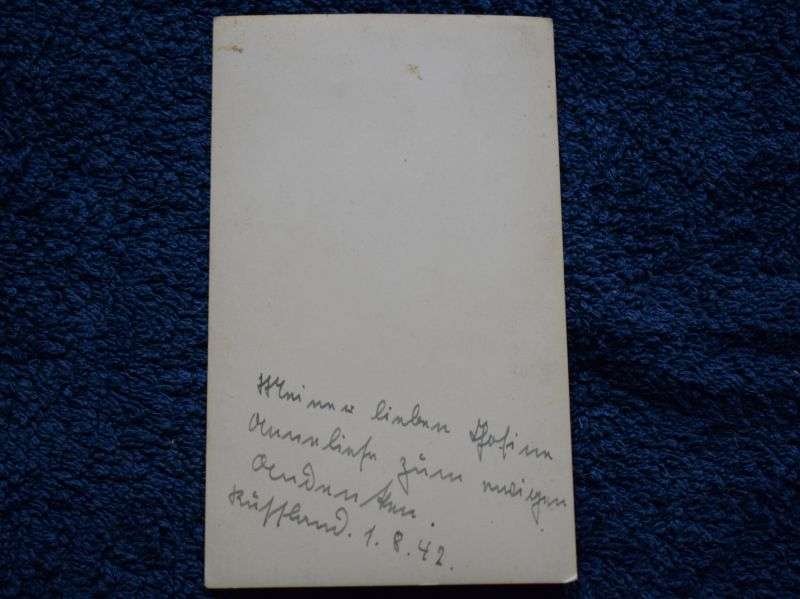 87) Original WW2 German Portrait Photo of A German Soldier Wearing Side Cap — image 3