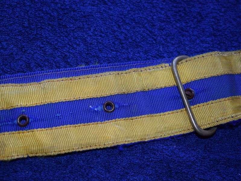 91) Nice Original Victorian British Indian Army Waist Belt & Locally Made Sand Cast Victorian Buckle — image 5