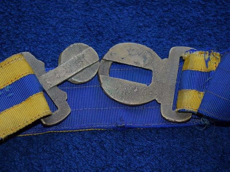 91) Nice Original Victorian British Indian Army Waist Belt & Locally Made Sand Cast Victorian Buckle — image 6