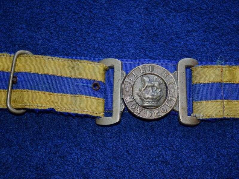 91) Nice Original Victorian British Indian Army Waist Belt & Locally Made Sand Cast Victorian Buckle — image 8
