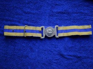 91) Nice Original Victorian British Indian Army Waist Belt & …