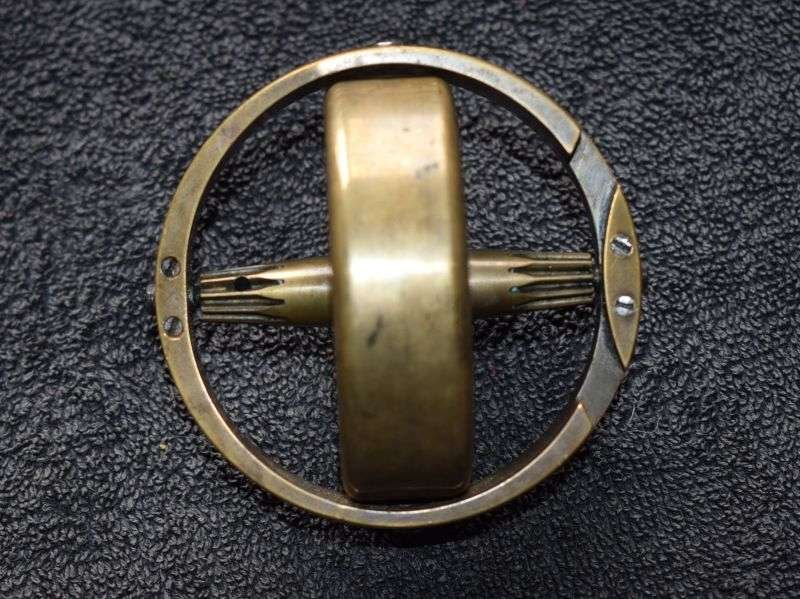 18) Early 1930s-WW2 German Nazi Marked Heavy Bronze/Brass Gyroscope From Torpedo? — image 3