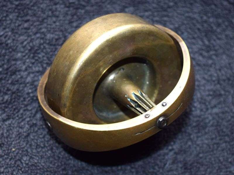 18) Early 1930s-WW2 German Nazi Marked Heavy Bronze/Brass Gyroscope From Torpedo? — image 5