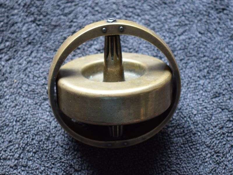 18) Early 1930s-WW2 German Nazi Marked Heavy Bronze/Brass Gyroscope From Torpedo? — image 6