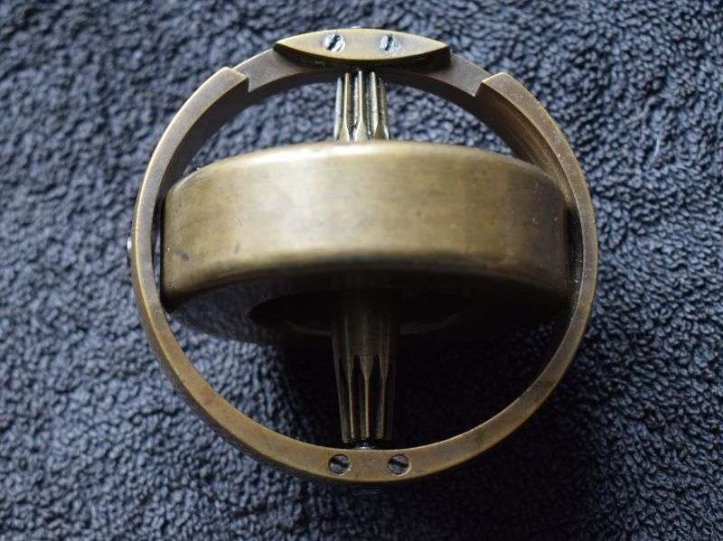 18) Early 1930s-WW2 German Nazi Marked Heavy Bronze/Brass Gyroscope From Torpedo? — image 8
