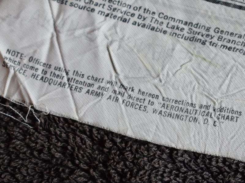 23) Tatty Original USAAF Silk/Rayon Escape Map C50/C51 British & French Guiana & Brazil 1944 — image 12