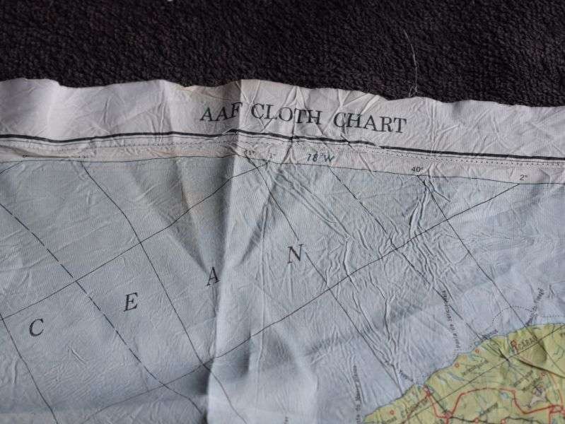 23) Tatty Original USAAF Silk/Rayon Escape Map C50/C51 British & French Guiana & Brazil 1944 — image 9