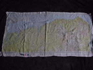 23) Tatty Original USAAF Silk/Rayon Escape Map C50/C51 British & …