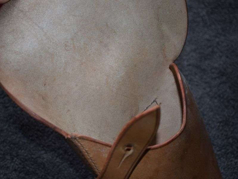 28) Excellent Near Mint Original Boer War – WW1 British Army Officers Pistol Holster — image 2