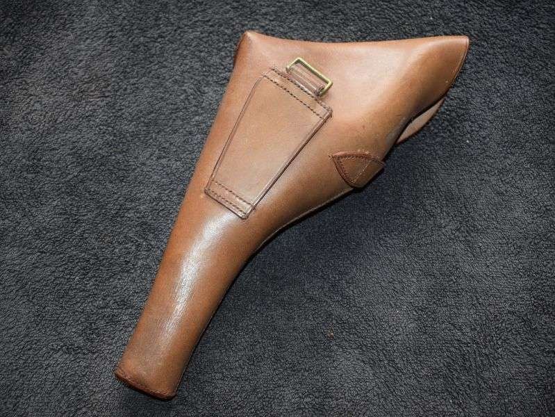 28) Excellent Near Mint Original Boer War – WW1 British Army Officers Pistol Holster — image 4