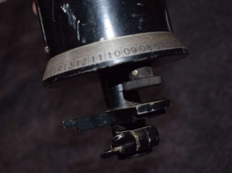 30) Excellent WW2 German Military Surveying Sight Compass, Artillery Compass? cln 41 — image 4