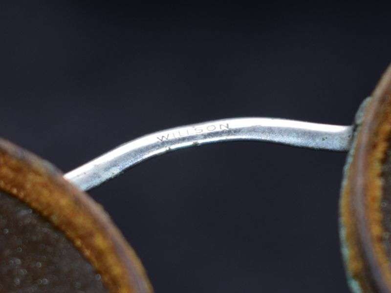 32) Nice Original WW1 US Military Willson Service Goggles & Issue Tin 1915 — image 11