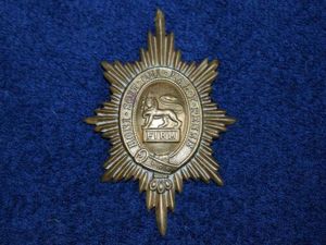 53) Nice Early Post War Worcestershire Regiment Officers Valise Badge