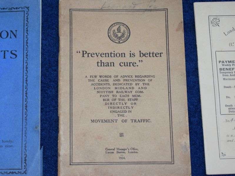 56) Good Group of 3 LMS Railways Books Prevention is Better 1924, Prevention of Accidents 1938 & LMS, LNW Insurance Society 1935 — image 5