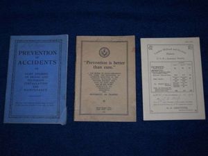 56) Good Group of 3 LMS Railways Books Prevention is …