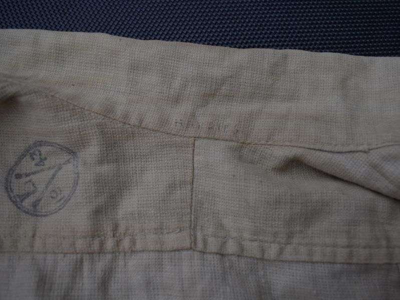 76) Original WW2 Indian Made British Army Khaki Aertex Bush Jacket 1943 — image 6