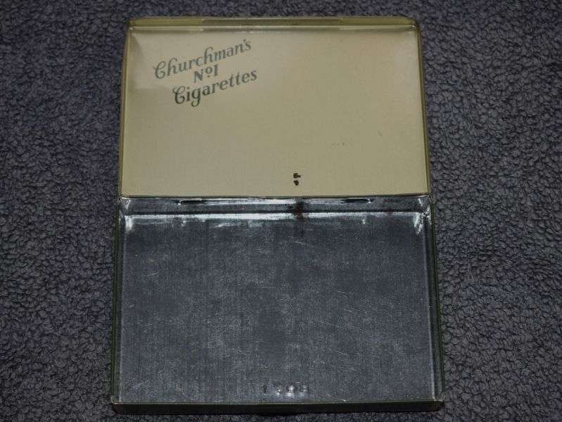 81) Good WW2 Churchman's No1 Cigarettes Tin Duty Free HM Ships Only — image 4