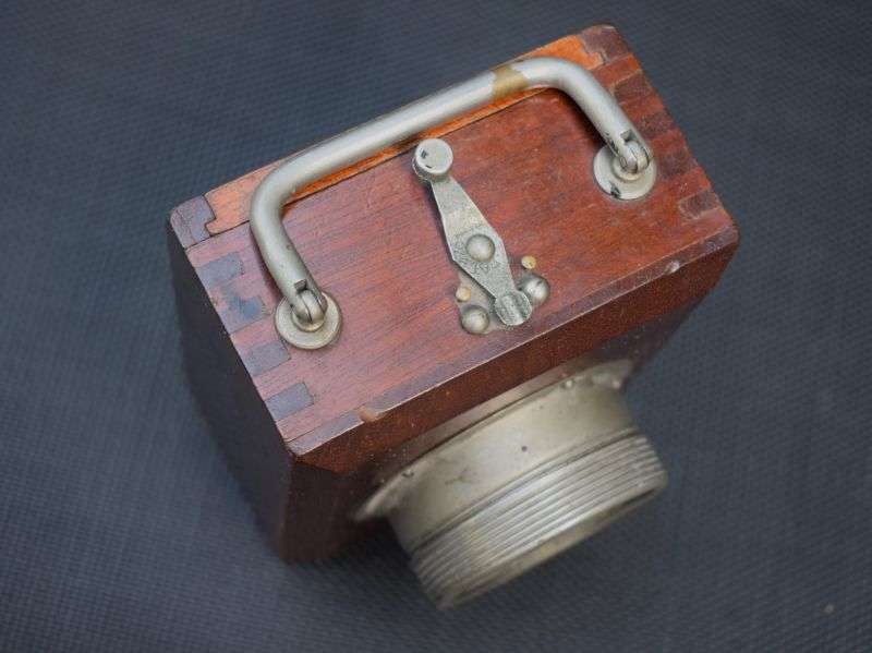 56) Good Original WW1 British Ever Ready Battery Operated Wooden Trench Lamp — image 10