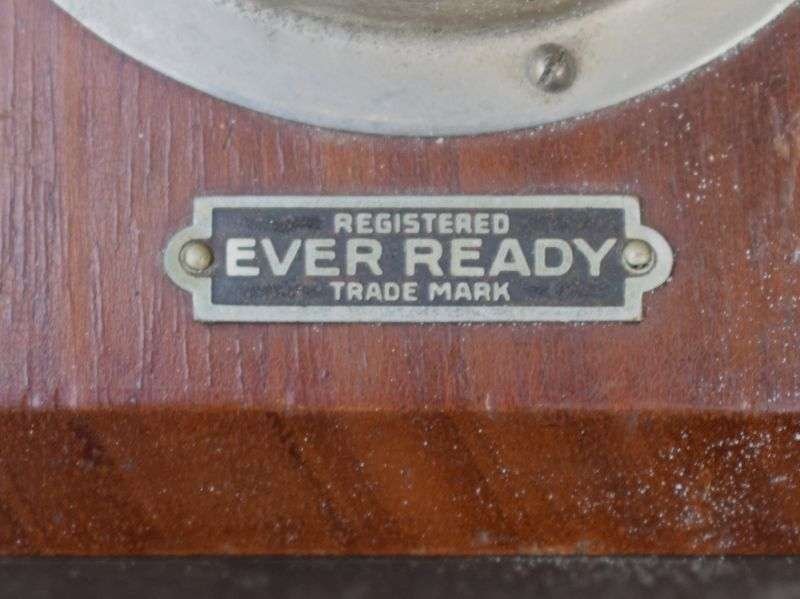 56) Good Original WW1 British Ever Ready Battery Operated Wooden Trench Lamp — image 11