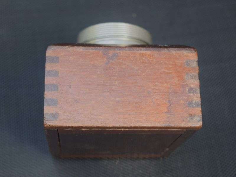 56) Good Original WW1 British Ever Ready Battery Operated Wooden Trench Lamp — image 4