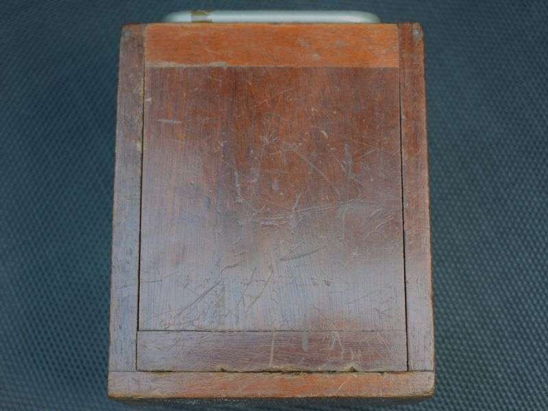 56) Good Original WW1 British Ever Ready Battery Operated Wooden Trench Lamp — image 7