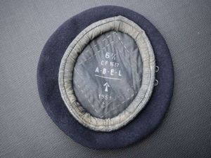 46) Good Original British Army Blue/Black Beret 1951
