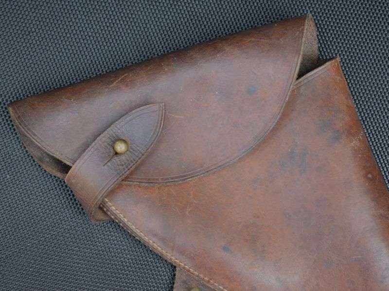 22) Excellent Large Original Boer War – WW1 British Army Officers Pistol Holster — image 4