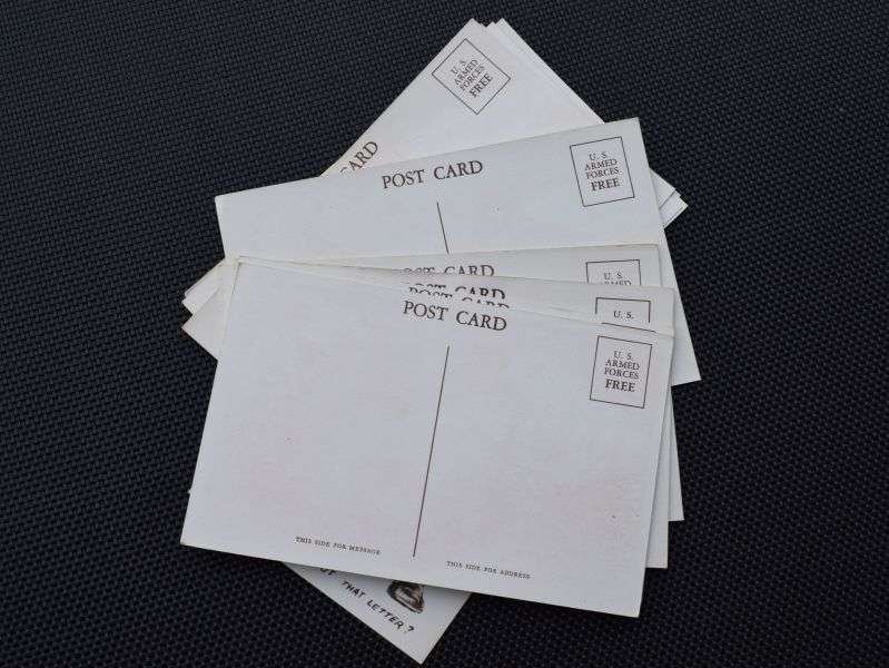 128) Excellent Original set of 10 WW2 US Army Issue Post Cards — image 3