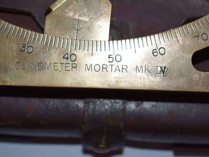 141) Excellent WW2 Australian Made Clinometer Mortar MKIV 1942 In Leather Case 1943 — image 3