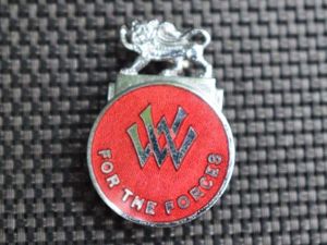 123) Excellent Original WW2 Voluntary Worker For The Forces Enamel …
