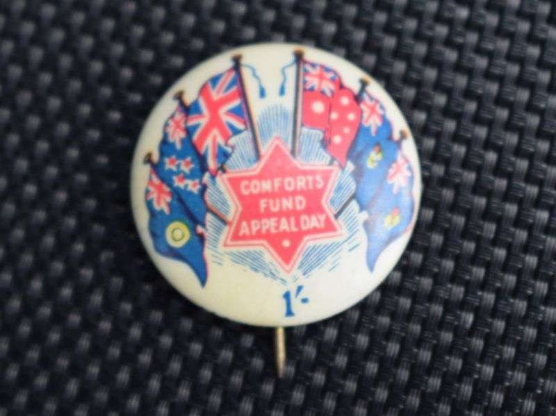 121) Excellent Original WW2 Celluloid Badge Comforts Fund Appeal Day — image 4