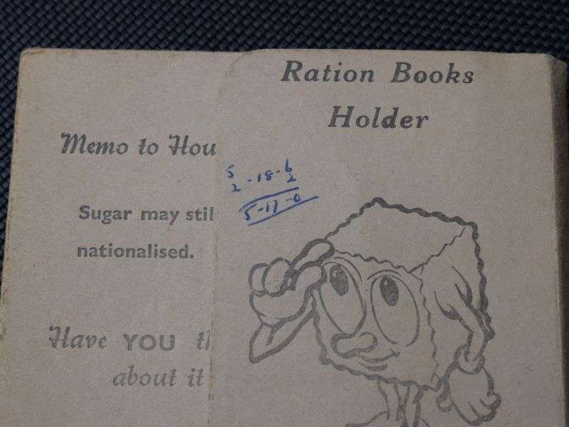 98) Good Original WW2 Era Tate & Lyle Ltd Complementary Ration Books Holder Wallet — image 4