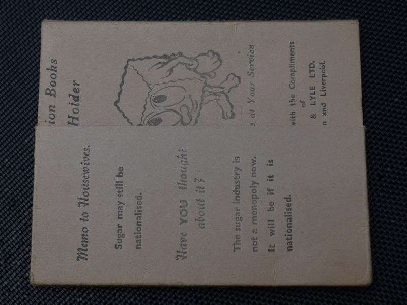 98) Good Original WW2 Era Tate & Lyle Ltd Complementary Ration Books Holder Wallet — image 5