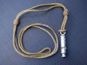 95) Good Original British Army Officers Private Purchase Tube Whistle …