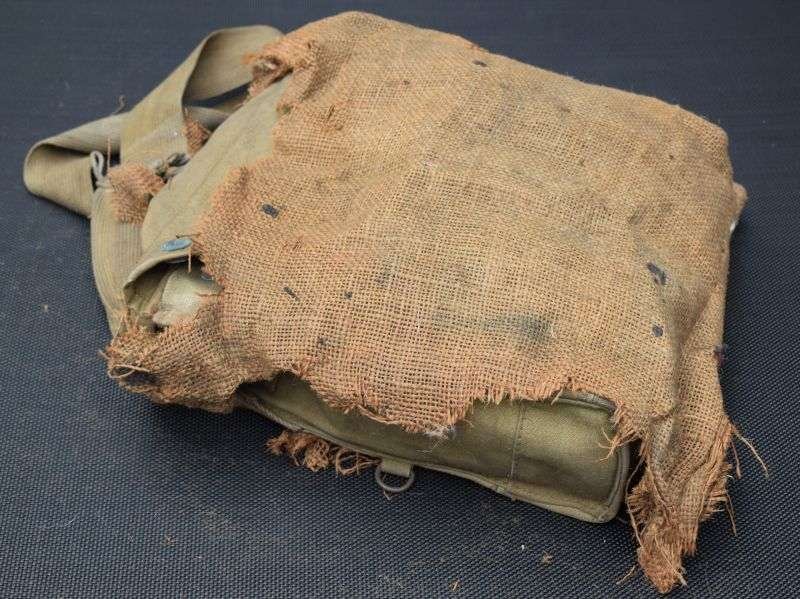 63) WW2 British Service Respirator To a Train Driver In Portsmouth Home Guard & Scarce Hessian Haversack Cover — image 18