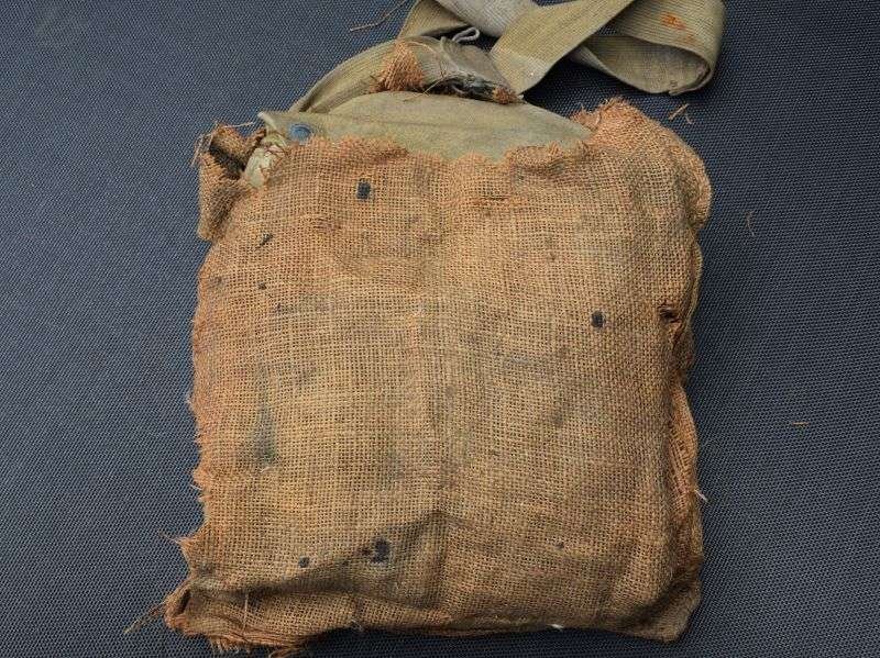 63) WW2 British Service Respirator To a Train Driver In Portsmouth Home Guard & Scarce Hessian Haversack Cover — image 19