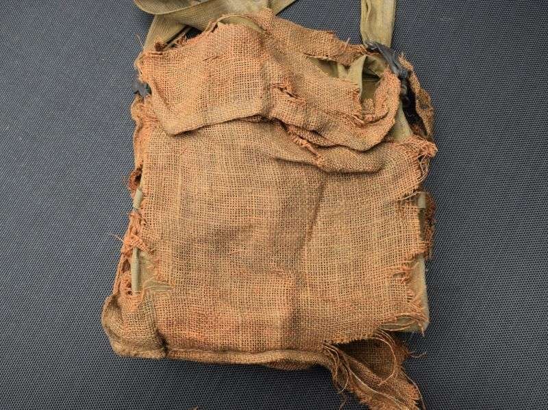 63) WW2 British Service Respirator To a Train Driver In Portsmouth Home Guard & Scarce Hessian Haversack Cover — image 21