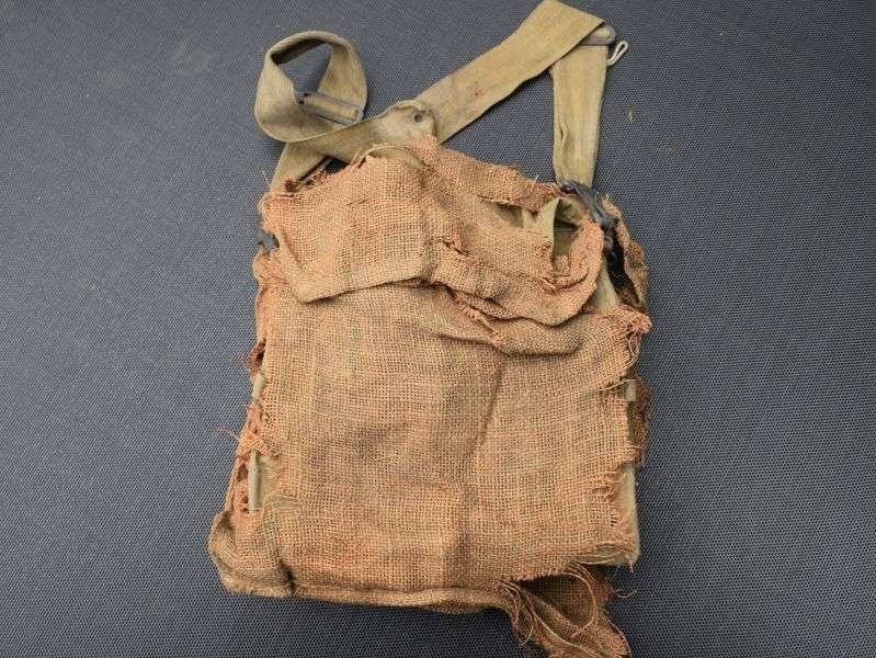 63) WW2 British Service Respirator To a Train Driver In Portsmouth Home Guard & Scarce Hessian Haversack Cover — image 22