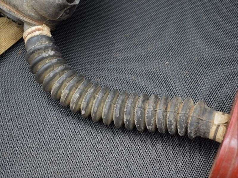 63) WW2 British Service Respirator To a Train Driver In Portsmouth Home Guard & Scarce Hessian Haversack Cover — image 4