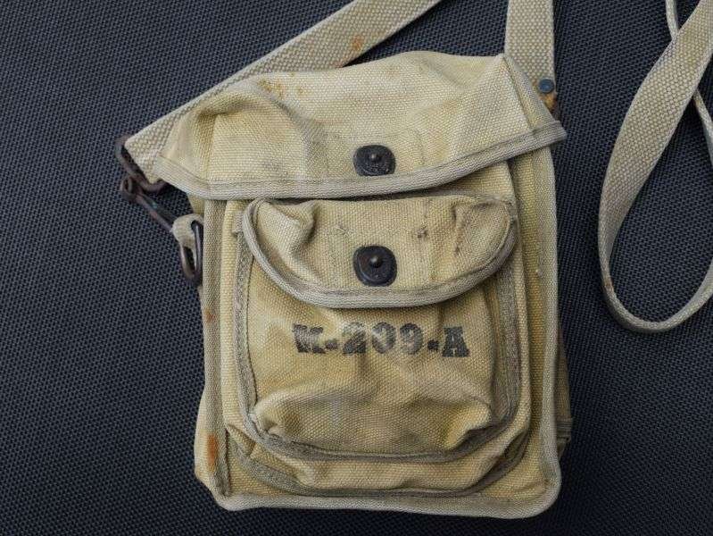 49) Original WW2 US M-209-A Cipher Machine Canvas Carry Bag — image 6