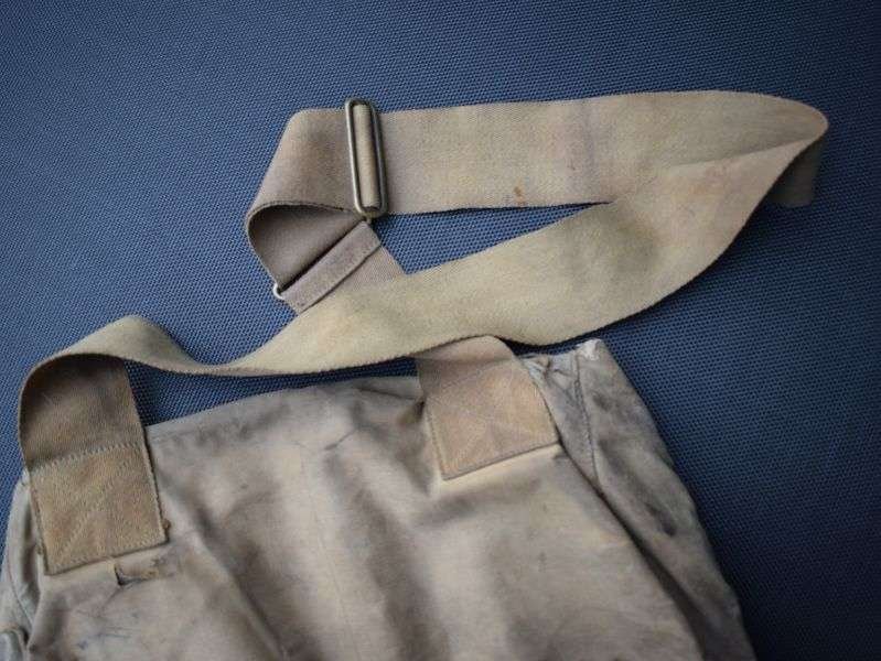 28) Well Used Original Vintage Canvas Fishing Bag? Haversack — image 3