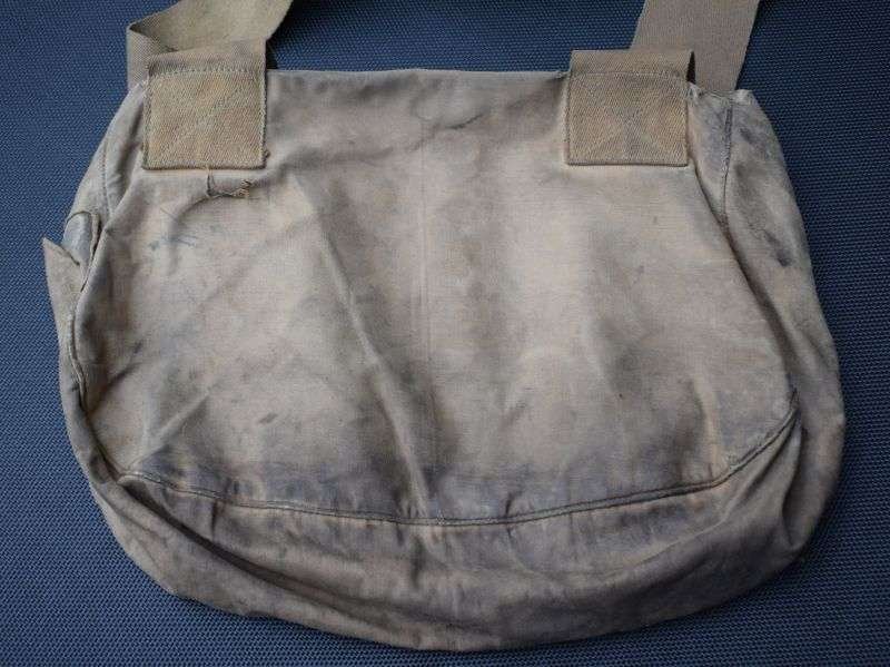 28) Well Used Original Vintage Canvas Fishing Bag? Haversack — image 6