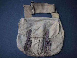 28) Well Used Original Vintage Canvas Fishing Bag? Haversack