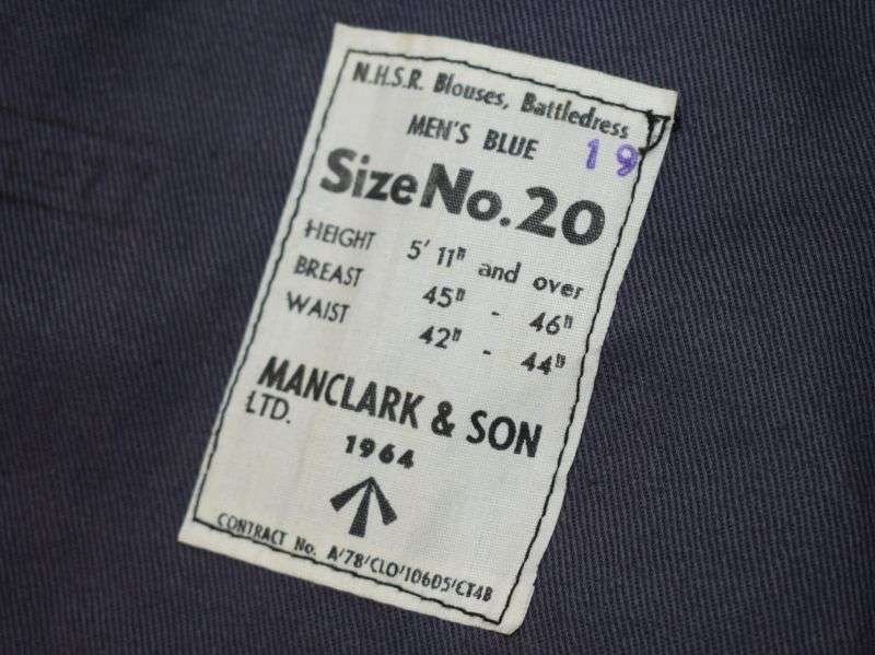 4) Mint Unissued WW2 Pat CD NHSR Battledress Blouse Size 20 Dated 1964 — image 4