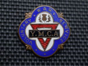 156) Excellent Original WW2 Scottish YMCA Voluntary War Worker Pin …
