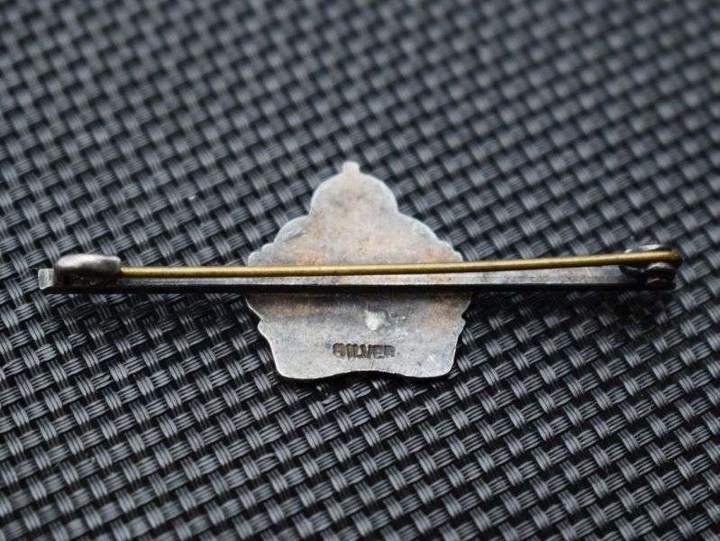 143) Nice Original WW1 WW2 Royal Navy Sterling Silver Sweetheart Brooch — image 2