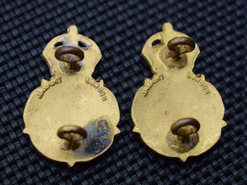 134) Original Early Post WW2 Kings Crown WRAC Officers Guilt Collar Dogs — image 2